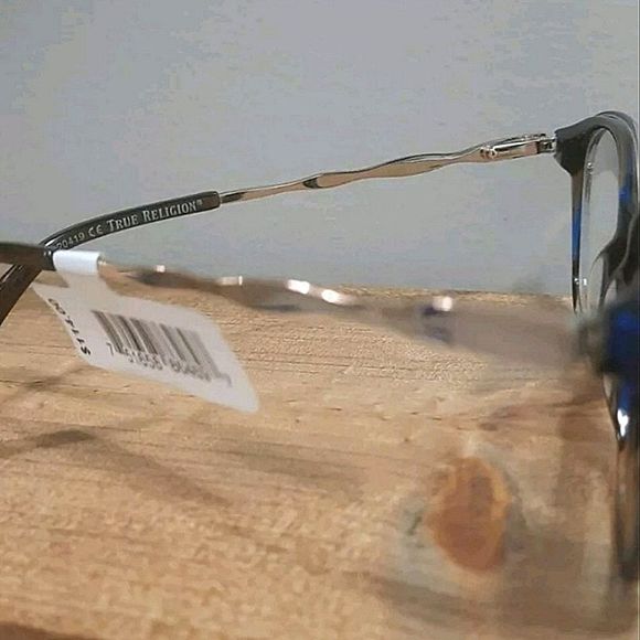 NEW True Religion Eyeglass Frame, Rx'able glasses, brown gold, 51 17 140 classy - Picture 5 of 5